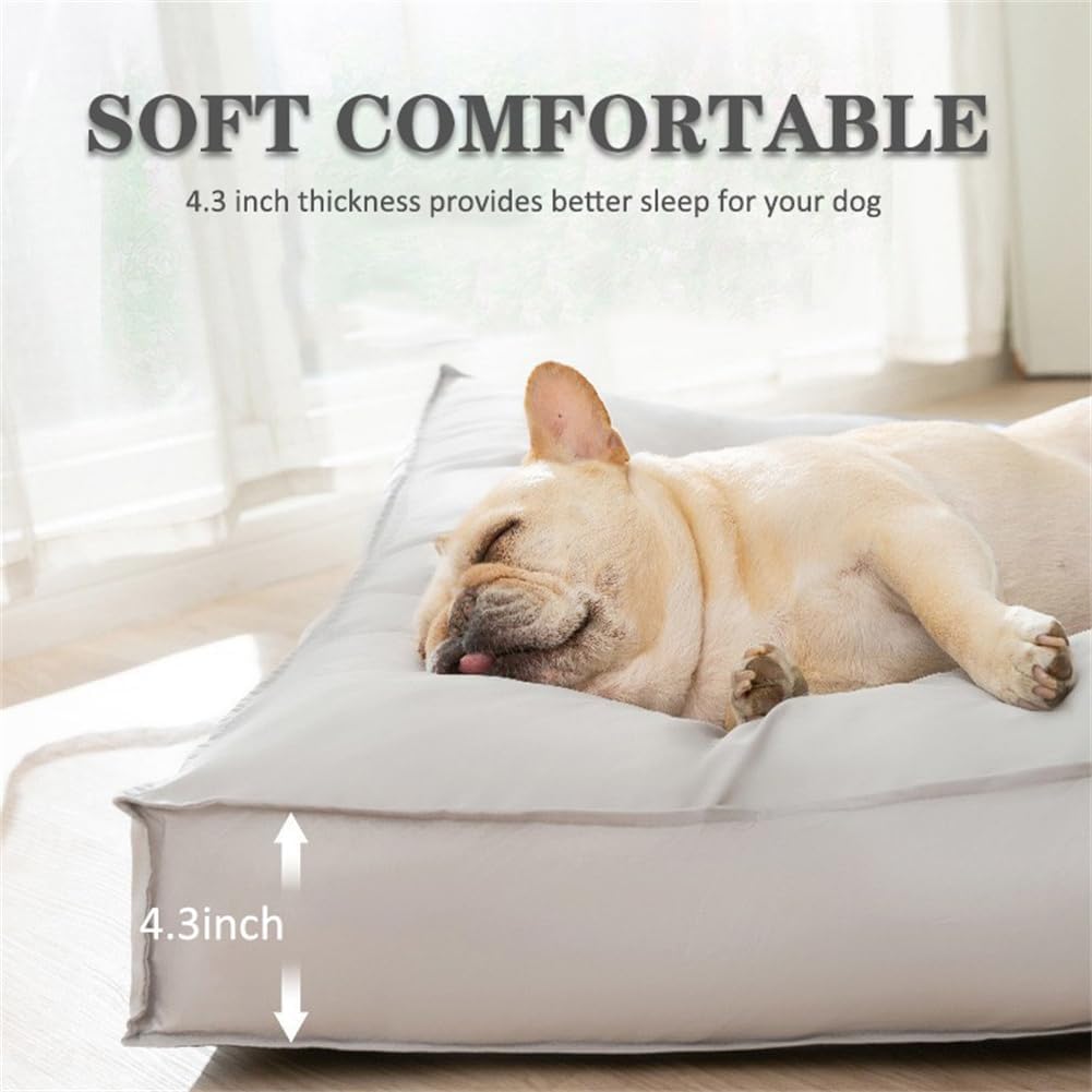 Dog Bed for Crate with Washable Removable Cover - Comfortable and Soft Pet Bed Dog Mattress Dog Pillow Kennel Pad